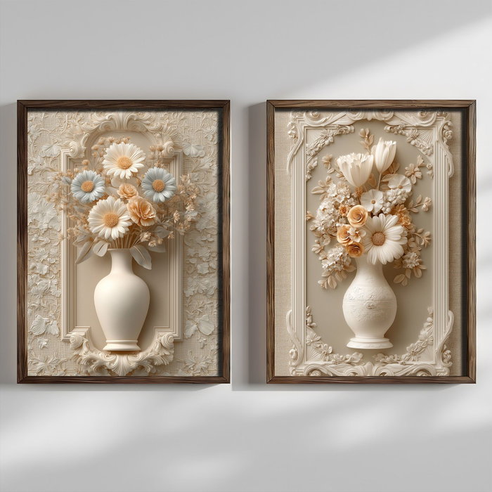 Wallity NAL197-70 Pinturas Decorativas en MDF con Marco Multicolor (2 Piezas) Wallity NAL197-70 Pinturas Decorativas en MDF con Marco Multicolor (2 Piezas)